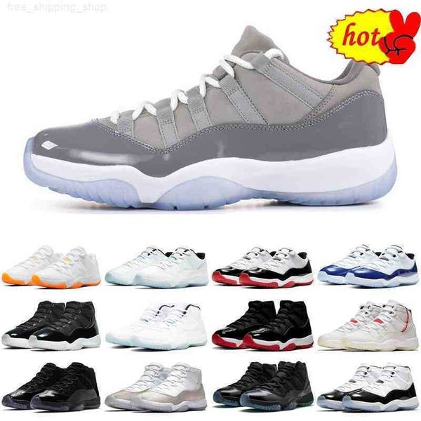 

basketball shoes mens trainers sports sneakers cool grey legend blue low bred 2022 original bright citrus 11 11s jumpman men women, Black