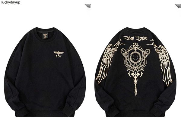

men's hoodies designer sweatshirts autumn couple fashion brand boys stamping loose pullover sweatshirt hoodie, Black