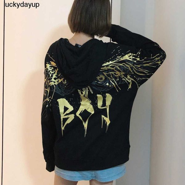

men's hoodies designer sweatshirts 22 new winter new fashion brand boys stamping print men women couples hoodie, Black