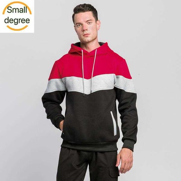 

men's hoodies sweatshirts mens color matching fashion 2021 european and american casual sports for men women man, Black