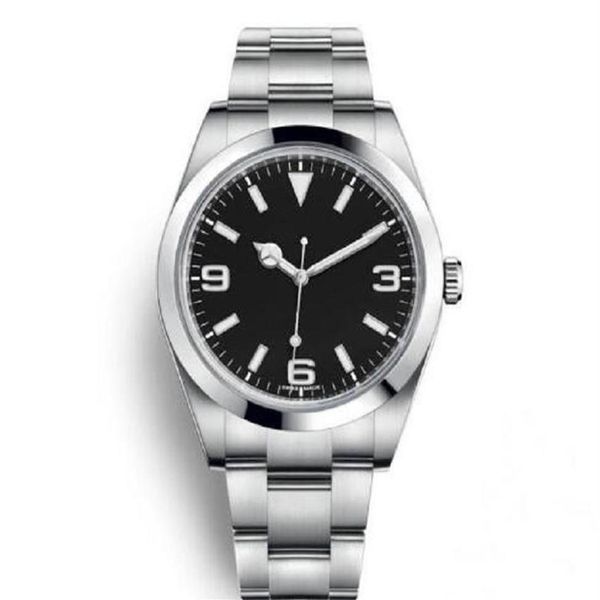 

luxury menes watch exp air king series 116900 216570 black 40mm dial automatic mechanical movement 316 steel bran designer wat301u, Slivery;brown