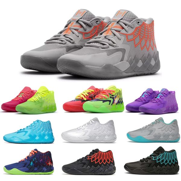 

motorcycle boots lamelo ball mb01 queen city kids basketball shoes sales mb1 purple glimmer pink green black men women sport shoe