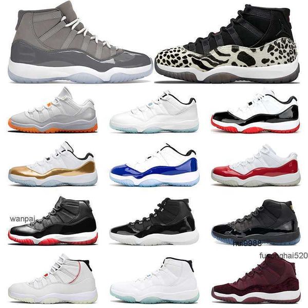 

2022 high basketball shoes 11 11s low legend blue 25th anniversary jubilee bred concord 45 space jam platinum tint snake navy sport sneakers, Black