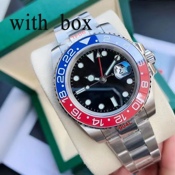 

mens watch designer watchs movement luxury automatic watches ceramic ring size 41mm double time zone sapphire glass waterproof luminous dial, Slivery;brown