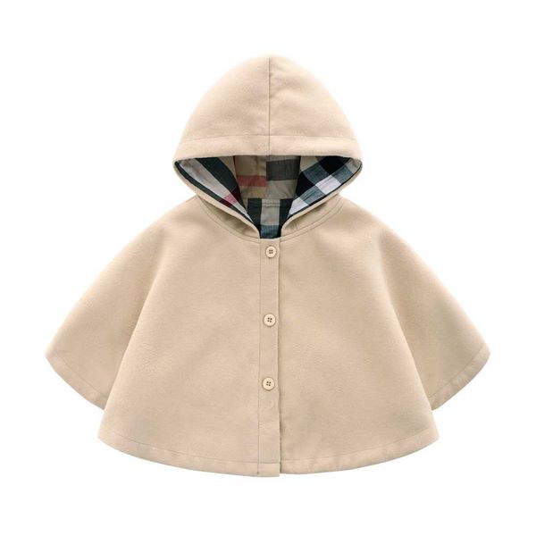

Baby Girl Cloak Coat Cotton Fall Winter Child Clothes Korean Fashion Lace Hooded Poncho Cape Toddler Kid Outerwear Jacket 6M-6T, Red