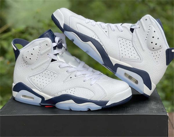 

designer shoes running 6 6s midnight navy white ct8529-141 vi sneakers original limited