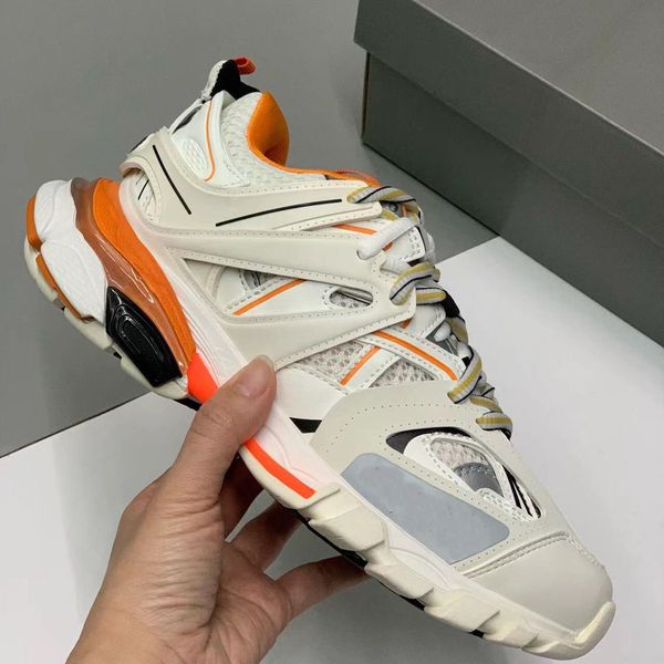 

balencigas designer training three-layer white and shoes black leather luxury outdoor nylon printed track platform 3.0 casual shoes running