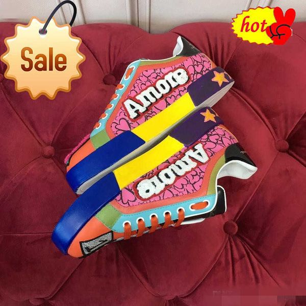 

a a fashion comfortable sports casual shoes triple leather classic stitching outdoor lace-up retro style size ghna, Red;white