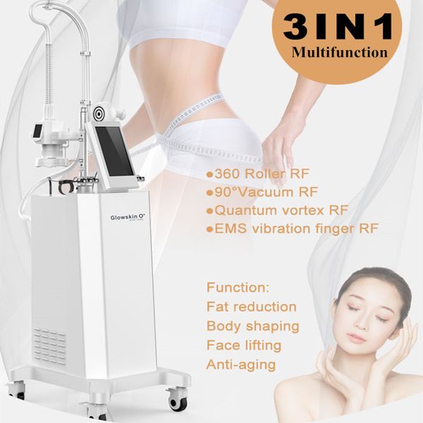 

roller rf slimming machine golden finger body massage vacuum rotating radio frequency led light equipment cellulite reduction fat burning an