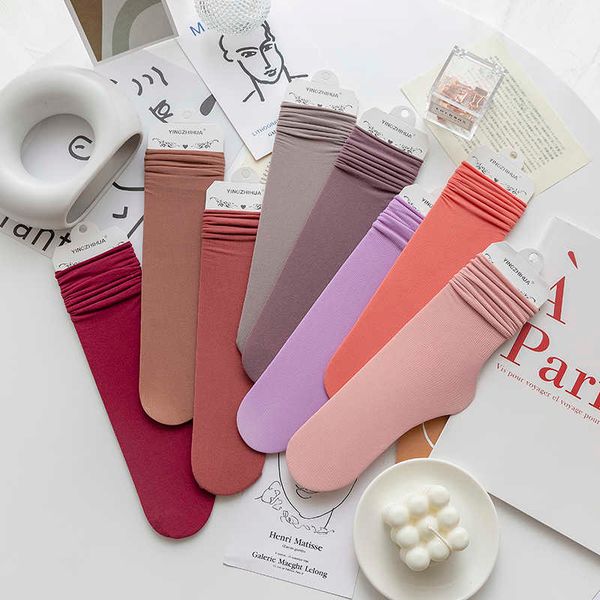 

socks hosiery chaozhu thin loose socks 31 solid colors second generation upgrade quality women classic summer spring canvas shoes footwear s, Black;white