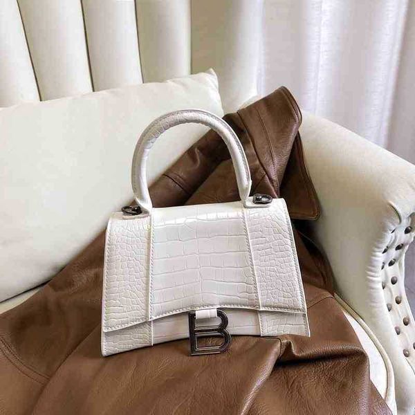 

italy balenciga handbag designer fashion b 2022 family hourglass small square high texture half moon shaped messenger bag hand ggeq nwpm
