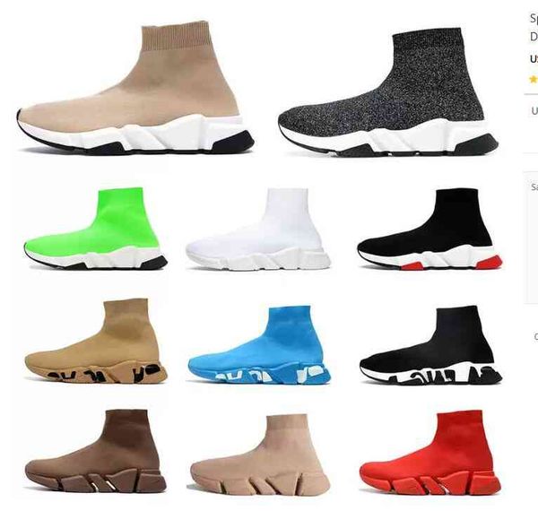 

designer fly knit socks speed 1.0 casual shoes platform mens runner triple black white sock shoe master womens speed sneakers classic speeds