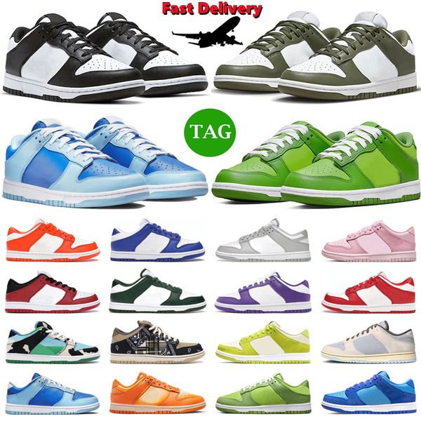 

2023 men women low running shoes panda unc kentucky medium olive triple pink syracuse chicago grey fog mens trainers sport sneakers