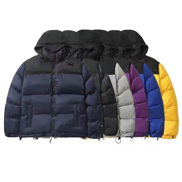 

men's and women's classic designer down jackets embroidered winter couples warm coat, Black
