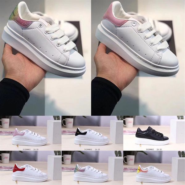 

big kid platform genuine leather for kids childrens boys girls trainers luxury fashion designer sneakers outdoor toddler skateboar324x, Black