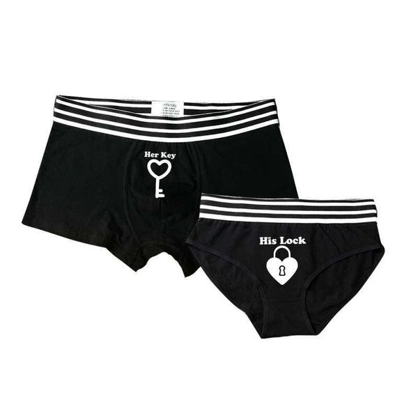 

briefs panties black couple lovers underwear men boxer shorts women boxer briefs underwears cotton cartoon lover's underwear male panti, Red;black