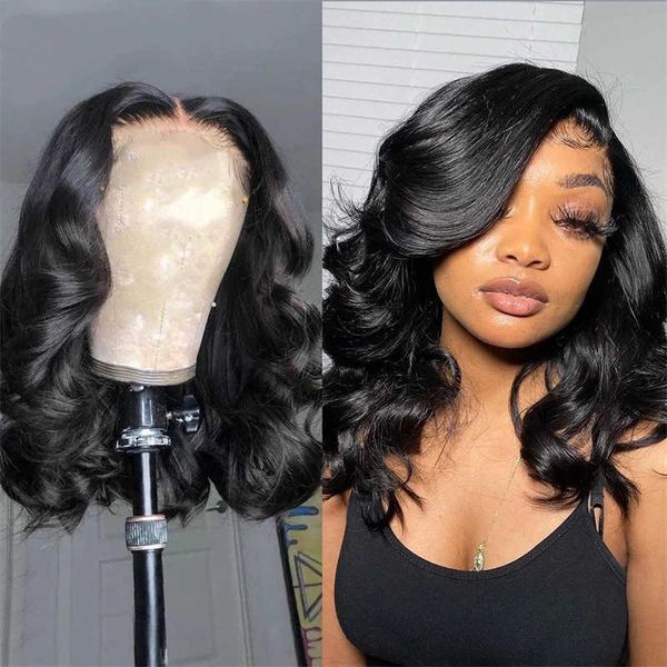 

hair lace wigs dyeing fashion women's medium long hair split wave micro curly chemical fiber wig headgear, Black