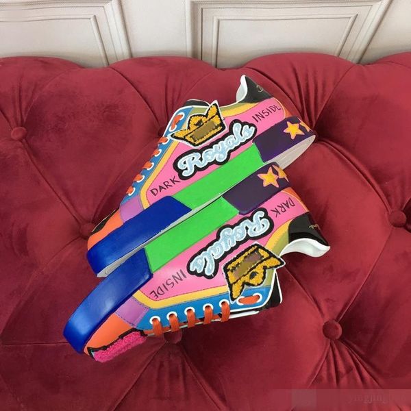 

casual shoes outdoor lace-up size35-45 fashion comfortable sports triple leather classic stitching retro style ysr, Black