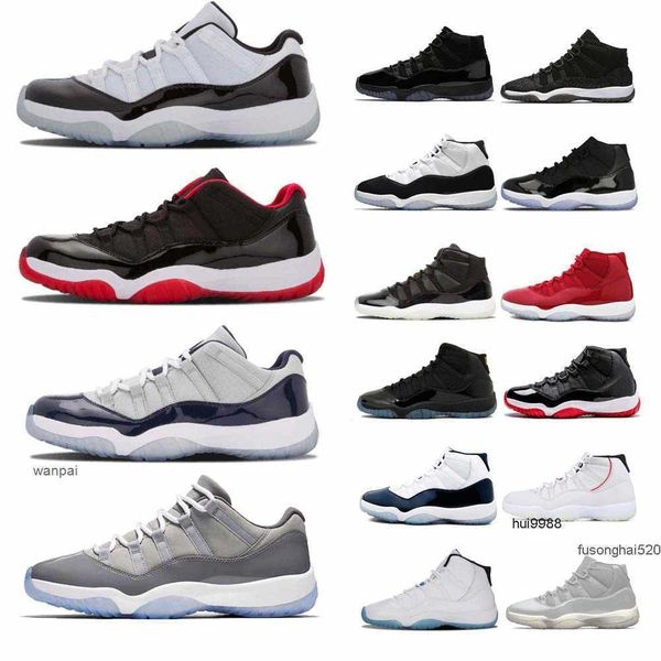 

jumpman 11 25th anniversary basketball shoes mens women georgetown bred concord space jam men 11s university blue red 72- barons sneakers, Black