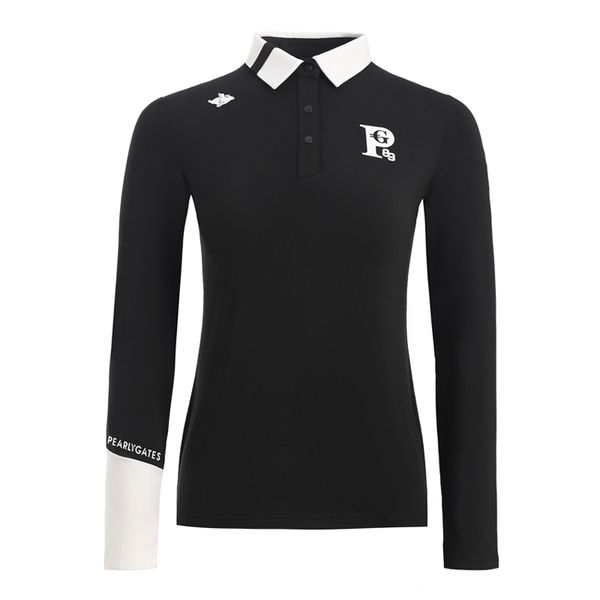 

autumn winter golf women's long-sleeved t-shirt plus velvet warm comfortable new sports anti-pilling fashion shirt, Black;blue