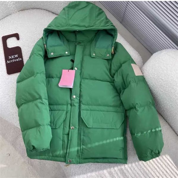 

designer luxury nortes down jacket fur ruff mens winter fit warm nft coat exterior lnterior womens pockets zipper stretch rib cuff men parka, Black