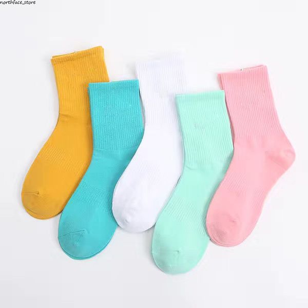 

socks stockings sports athletic sports geometric pattern cotton fashion casual long tube sock suitable for spring autumn seasons knee basket, Black