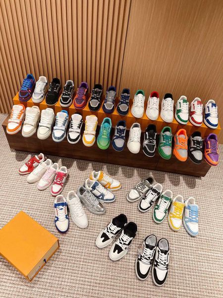

luxury designer trainer sneaker shoes 408 fashion 508 high-low outdoor white black white green denim blue yellow men women genuine leather w