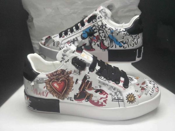 

new arrival casual shoes white black red fashion mens women leather breathable shoes open low sports sneakers hc19876003