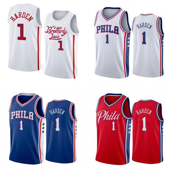 

james harden jersey 2022-23 season white black red city basketball jerseys