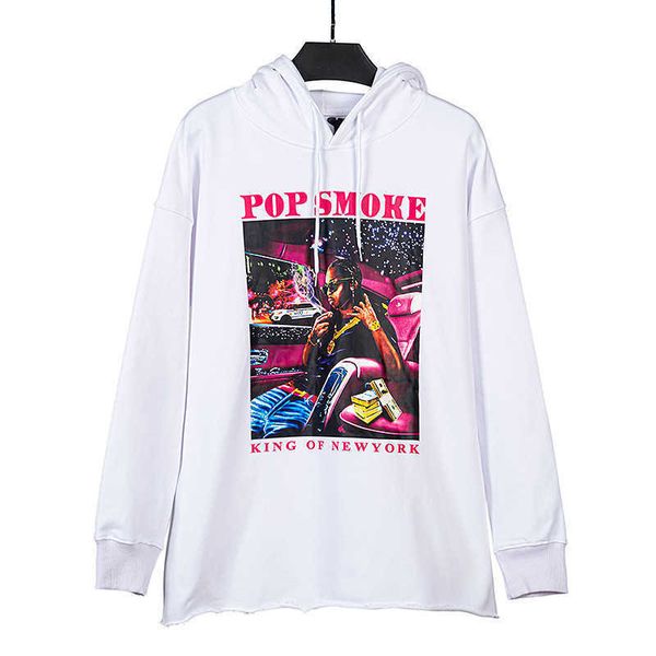 

men's hoody vlo one fashion designer brand new creative printing men women high street leisure hooded sweater hoodies cotton terry pull, Black