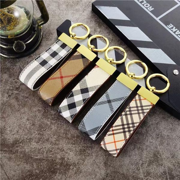 

european and american fashion brand keychain bag accessories pendant key ring ring buckle pu leather, Silver