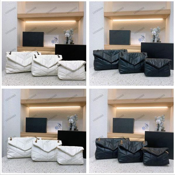 

quilted leather mini loulou puffer small shoulder bag for women designer lou lou medium chain crossbody bags v shape luxurys purse