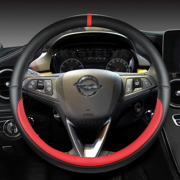 

steering wheel covers car steering wheel cover for opel astra corsa karl 2014-2022 crossland x grandland x insignia 2017-2022 auto accessori
