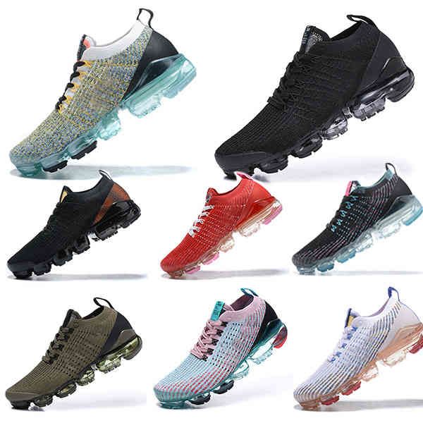 

running shoes sneakers trainer fly 2.0 knit cushion sports new vapores fk moc men women, Black