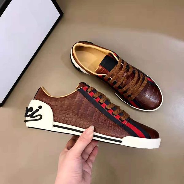 

sneaker casual shoes trainers luxury men vintage low-printed designer mesh slip-on running fashion mixed breathable wyv ojs, Black