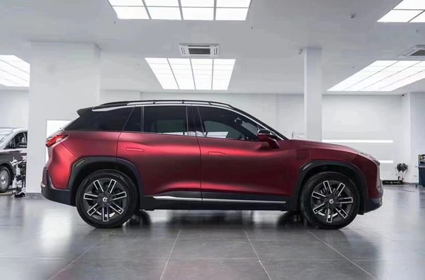 

chrome satin romanee red vinyl wrap film adhesive decal sticker matt metallic car wrapping roll foil pet liner air release