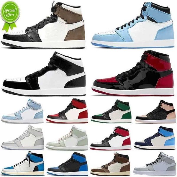 

2022 jumpman 1 basketball shoes women mens 1s trainers high og hyper royal neutral grey prototype shadow 2.0 obsidian dark mocha twist pine, Black