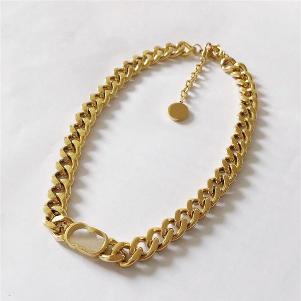 

luxury designer jewelry sets fashion earrings necklace bracelet for women and men silver gold thick chain stainless steel not fade235o, Black