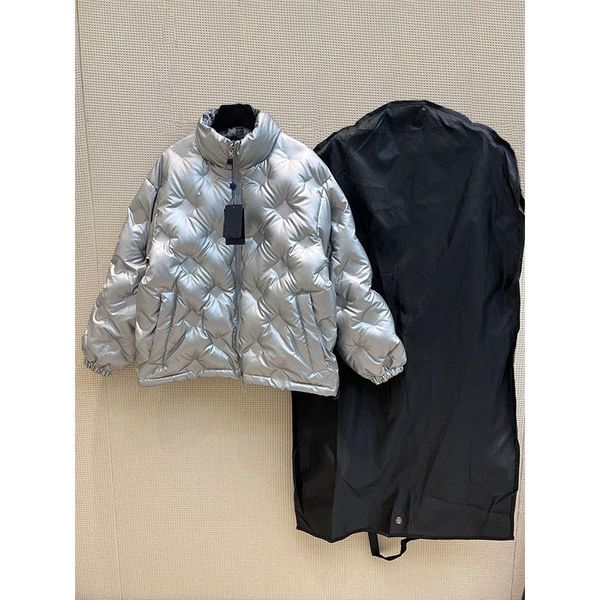 

2022 men women designer down jacket fashion print letter design casual warm thick windproof outerwear, Black