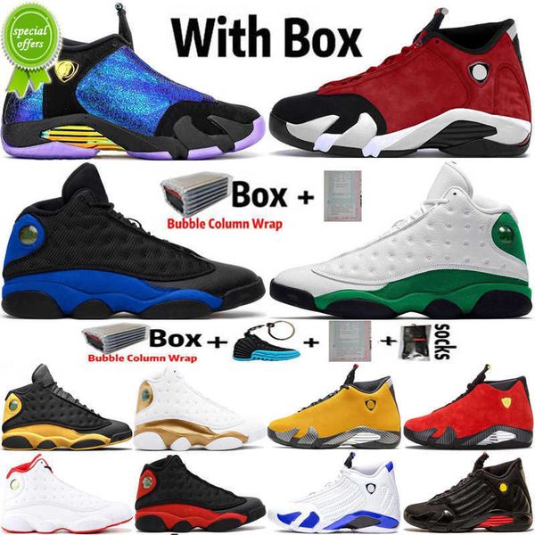 

basketball shoes sports trainers gym red turbo hyper royal lucky green black cat 2022 2021 with box jumpman 14 14s mens db doernbecher 13