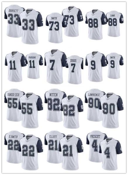 

football football jersey dallas''cowboys''men''nfl''women youth trevon diggs ceedee lamb micah parso, Black;red