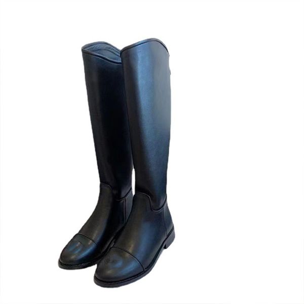 

r brand 2022 new women's embroidered mountain camellia boots with thin back zipper, Black