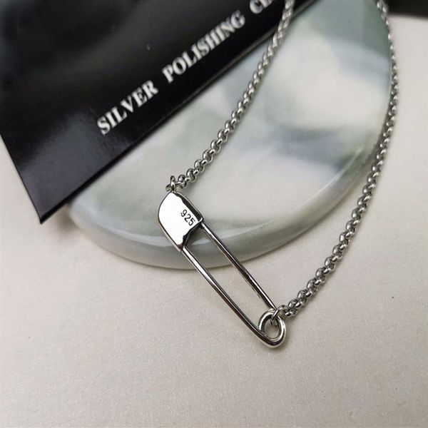 

fashion pin pendant necklace chain bijoux for mens and women trend personality punk cross style lovers gift hip hop jewelry341y, Silver
