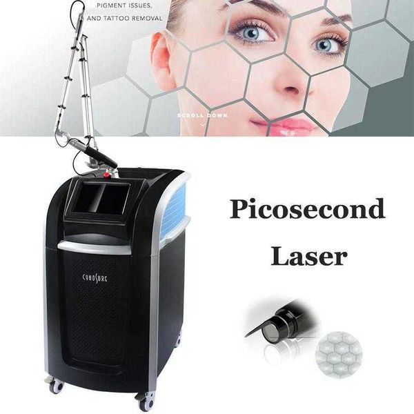 

professional cynosure picosecond laser machine 755nm focus lens array pico laser tattoo removal freckle pigmentation treatment, Black