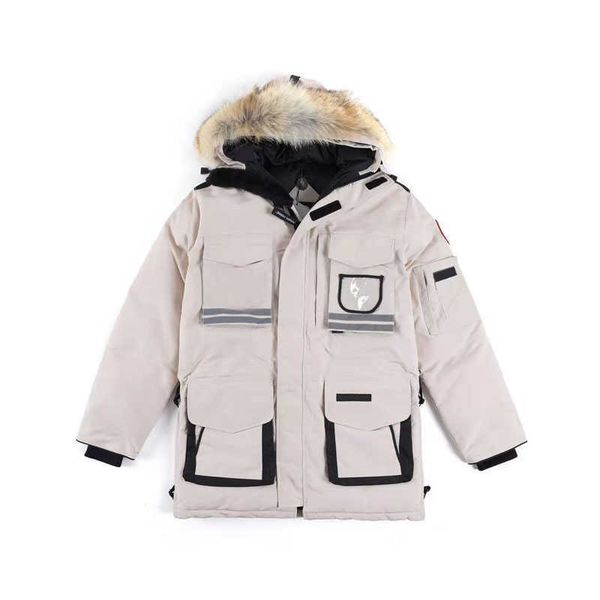 

classic down jackets winter mens canadian cg snow mantra parka goose outwear coat 3m windproof big pockets 9501m, Black