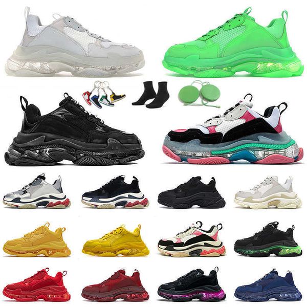 

gg platform sneakers shoes sports trainers fashion triple clear sole black all white crystal bottoms designers vintage outdoor s mens womens