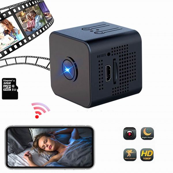 

wifi wireless cctv lens mini camera hd 1080p digital video record x1 micro camcorder motion detection nanny cam ir night version mini dv for