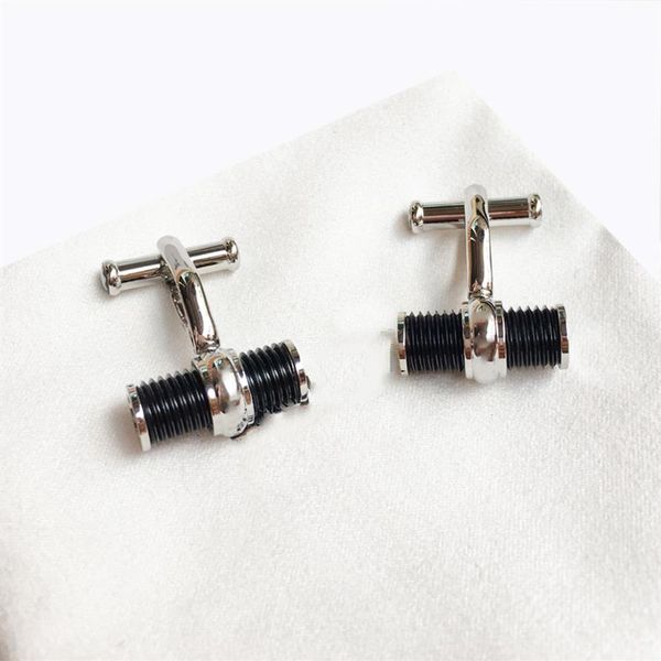 

luxury cuff links for men designer fine steel cufflinks shirt cufflink284m, Silver