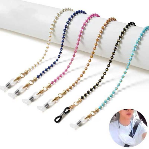 

fashion mask hanging chain bead grinding face neck rope anti loss mask chain glasses