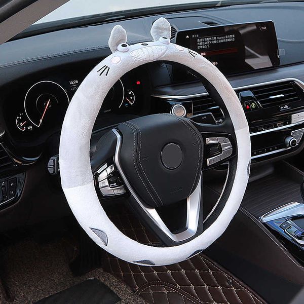 

steering wheel covers car cartoon steering wheel cover universal mouse summer winter warm plush lovely bowknot cute wholesale car interior a